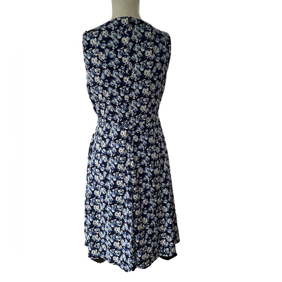 Lauren Ralph Lauren Sleeveless Floral Faux Wrap Dress Size 10P - Picture 2 of 7
